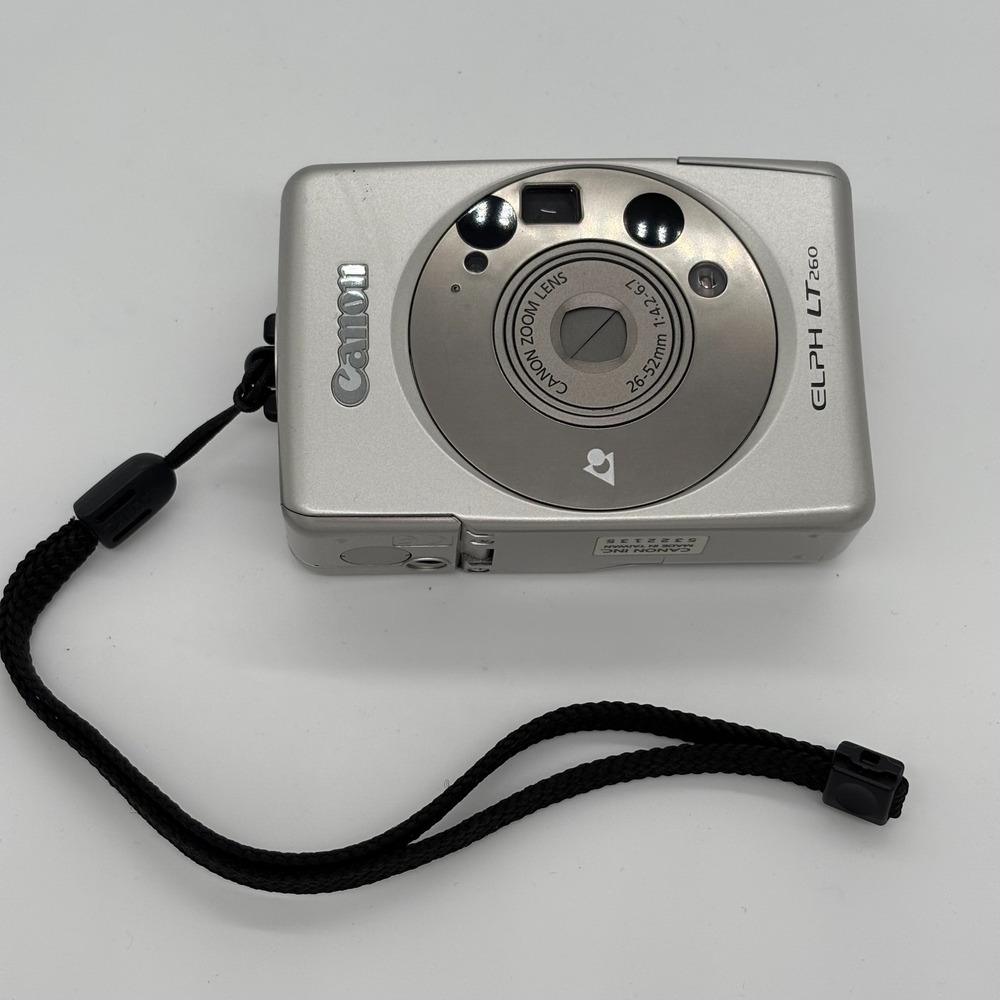 Canon ELPH LT 260 APS Point‎ & Shoot Film Canon Zoom Lens Compact Camera Silver